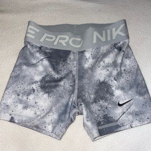Grey Girls small Nike Pro Shorts